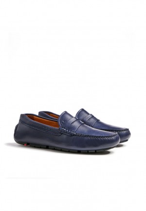 Férfi LLOYD EMMO Slip Ons Kék | FLR917325