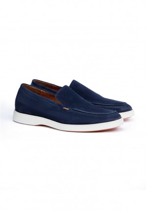 Férfi LLOYD HUNTER Slip Ons Kék | UAF930254