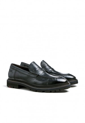 Férfi LLOYD RINGO Slip Ons Fekete | UMF102457