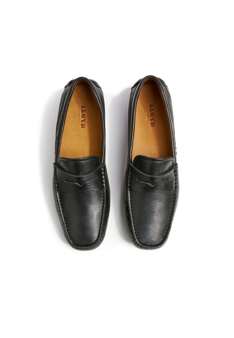 Férfi LLOYD EMMO Slip Ons Fekete | ILF615923