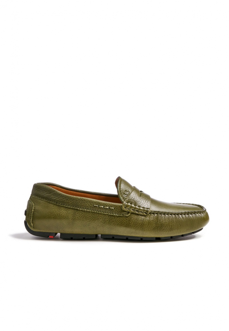 Férfi LLOYD EMMO Slip Ons Zöld | KAV658234