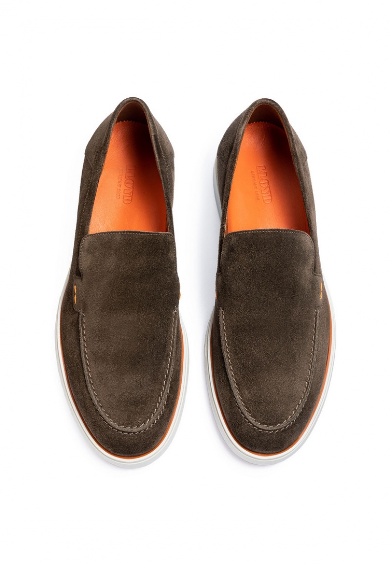 Férfi LLOYD HUNTER Slip Ons Barna | ILH462980