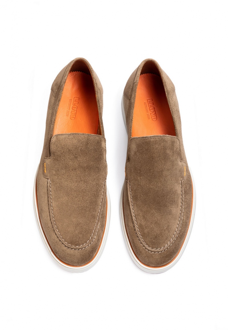 Férfi LLOYD HUNTER Slip Ons Barna | YZX806721