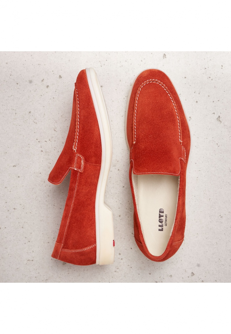 Férfi LLOYD JOHN Slip Ons Narancssárga | BZJ045923