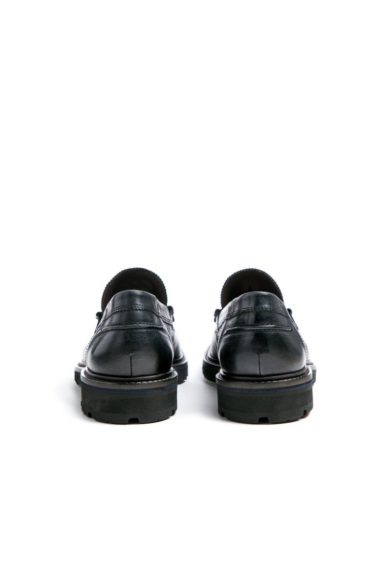 Férfi LLOYD RINGO Slip Ons Fekete | UMF102457