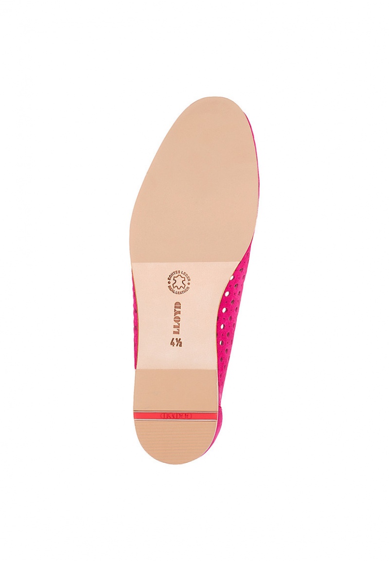 Női LLOYD BALLERINA Slip Ons Piros | QYU378596