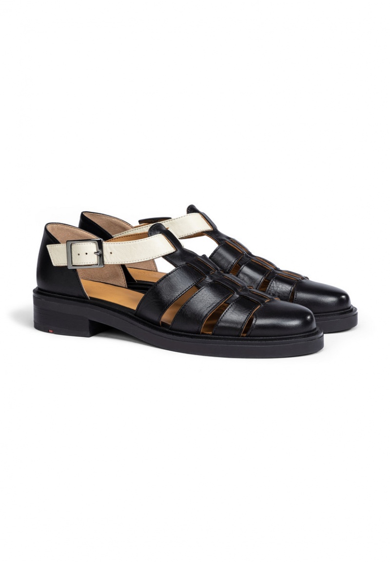 Női LLOYD SANDALS Slip Ons Fekete | UTM957183