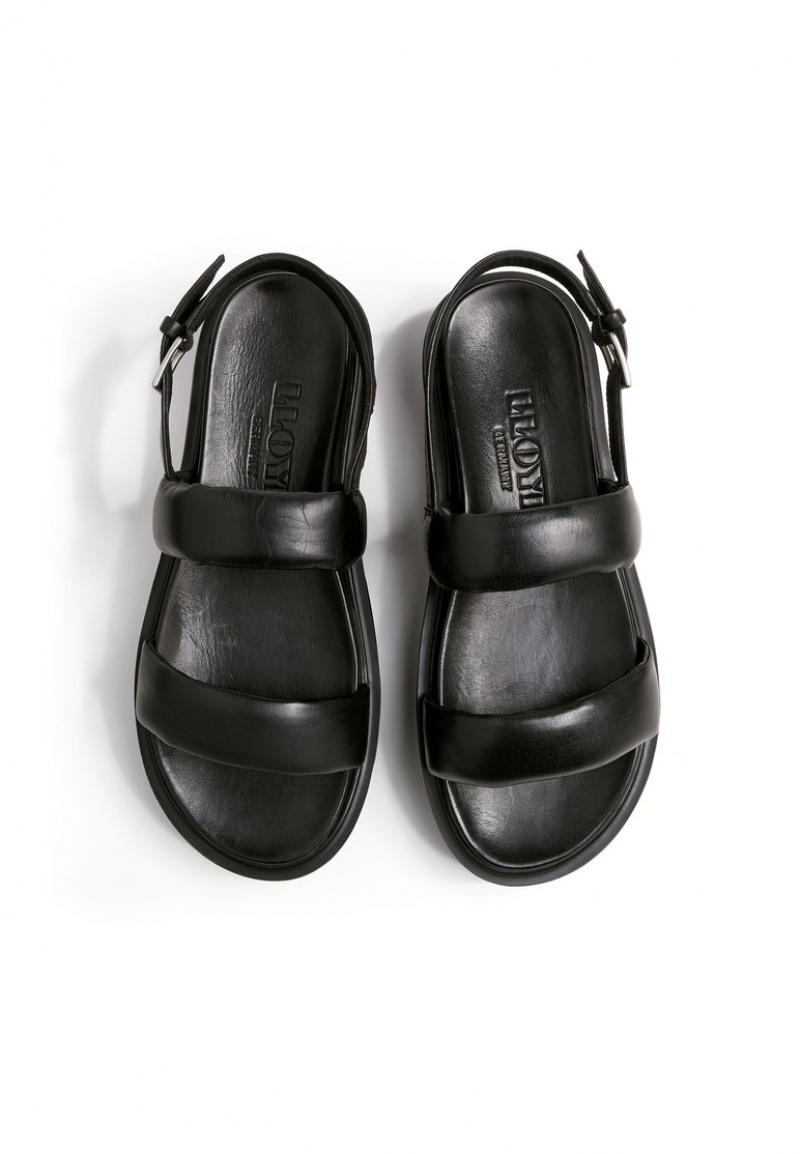 Női LLOYD SANDALS Szandál Fekete | VJQ172694