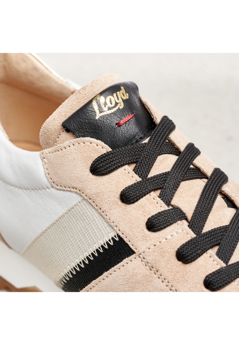 Női LLOYD SNEAKERS Edzőcipő Fehér Barna | NWY890465